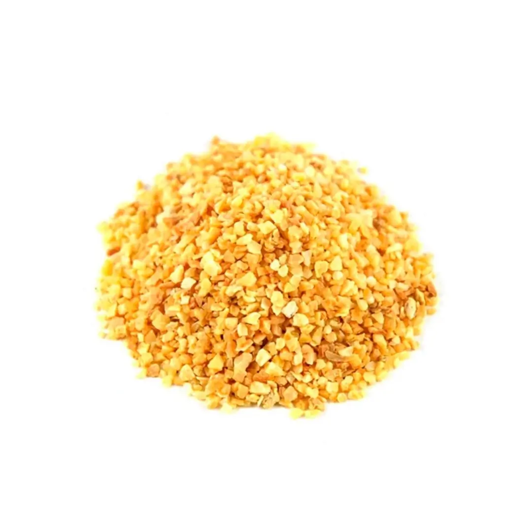 Alho Granulado Indiano Amarelado 25kg, Tempero Importado Sabor Intenso